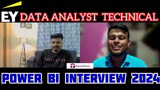 Data Analyst Live Interview - EY | POWER BI Technical Round | SQL | Data Science - Must Watch