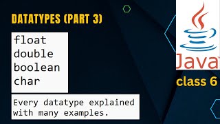 datatypes in java part 3 || float, double,boolean,char in java #java #datatypes #viral