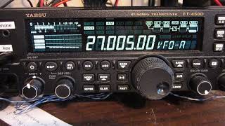 ２７．００５MHｚ　CB無線　日本から　California　まで届いた信号。