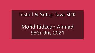 Java Programming : #1 Install & Setup Java SDK