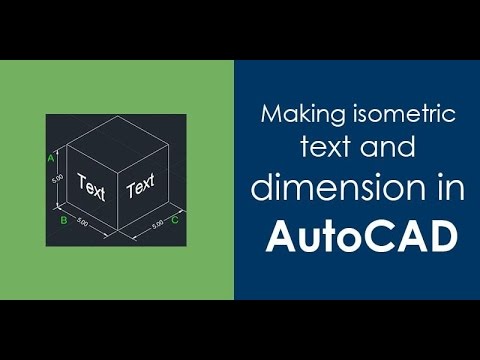 How to make isometric text and dimension in autocad How to make isometric text and dimension in autocad