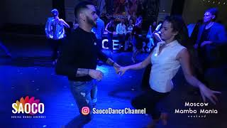 Ernesto Bulnes and Anastasia Morozova Salsa Dancing at 2nd Moscow MamboMania weekend, Sat 09.03.19