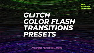 Glitch Color Flash Transitions Presets Premiere Pro Presets