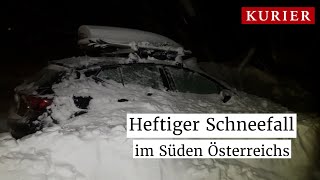 Schnee im Süden Österreichs: Tausende Haushalte ohne Strom