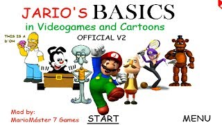 Jario's Basics in Videogames and Cartoons V2 - Baldi's Basics V1.4.3 Mod