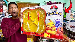 Fastest RC Powerful Poke man Drone Unboxing & Fliying Test - Chatpat toy tv