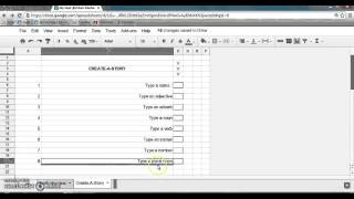 My Mad Lib-Google Sheets