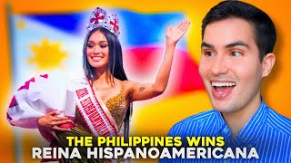 🇵🇭 The Philippines WINS Reina Hispanoamericana 2025 | Dia Maté Full Performance Reaction