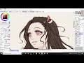 【speedpaint】nezuko ~ kimetsu no yaiba demon slayer【paint tool sai】