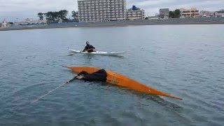 Greenland style Qajaq and roll technique.