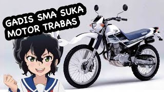 [Bakuon!] Amano Onsa ke sekolah naik motor Yamaha Serow 225