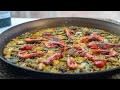 Paella de Marisco y Carne. Un mar y montaña espectacular