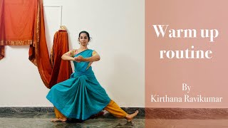 Bharatanatyam dance warm up exercises tutorial