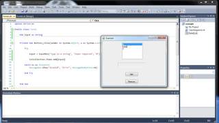 VB.NET Input Boxes and List Boxes