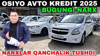 BUGUNGI NARXLAR! COBALT QANCHAGA ARZONLADI. OSIYO AVTO KREDITDAN KUTULMAGAN YANGILIKLAR