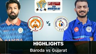 SMAT 2024, Baroda Vs Gujarat: Match Highlights