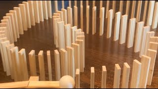Keva Planks make swirling dominos