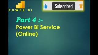 4. Power Bi Service (Online) [ Hindi ]