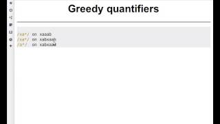 Beginner Perl Maven tutorial: 10.8 - Greedy Regex Quantifiers