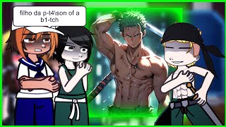 Kokujin no tenkousei react/reagindo a hiroki as zoro - gacha club ntr  - 2/2