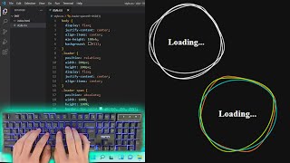 ASMR Programming - Quick CSS Loading Animation - No Talking