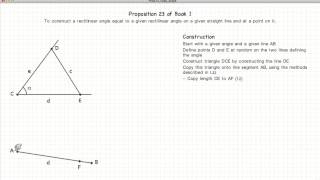 Euclid's Elements Book 1 - Proposition 23