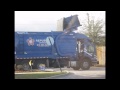 New HEIL Front Loader (in action) Garbage Truck 1-22-11