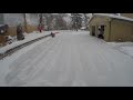 snowblowing after winter storm mateo timelapse