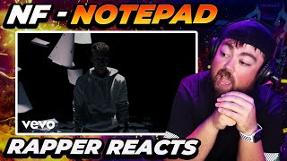 RAPPER REACTS to NF - Notepad (Official Music Video)
