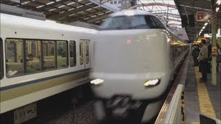 287系特急「くろしお」白浜行き　新今宮駅通過