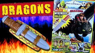 DreamWorks ® Magazin Nr. 4 mit Wikinger Dolch - Dragons / Kung Fu Panda / Shrek / Madagascar