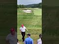 President Trump tees off at the LIV Golf Pro Am