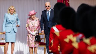 Queen inspects Guard of Honour with Joe Biden at Windsor Castle