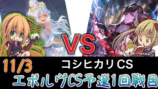 【エボルヴCS】予選ラウンド〜1回戦目～機械ナイトメアvs自然エルフ～【SVE】【シャドウバースエボルヴ】【コシヒカリCS】【黒鉄の侵略者】【ヴァンガード】