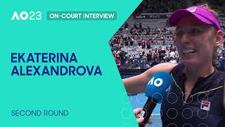 Ekaterina Alexandrova On-Court Interview | Australian Open 2023 Second Round