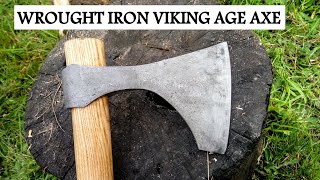 BLACKSMITHING. Wrought iron Viking age axe.