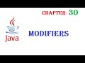 Java Modifiers - Java tutorial - w3Schools - Chapter  30  English
