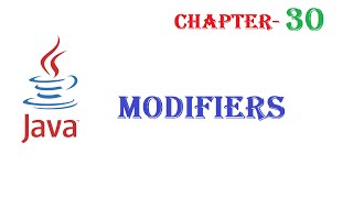 Java Modifiers - Java tutorial - w3Schools - Chapter 30 English