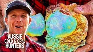 The Mooka Boys Get Their Hands On A STUNNING Full Spectrum Opal Worth $24,000 | Outback Opal Hunters
