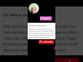 What is row level security | Power BI interview questions and answers #interview #viral #trending