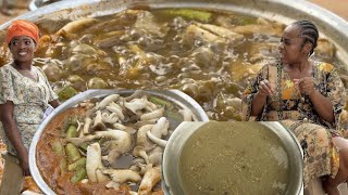 African Antelope SH*T Juice Soup || bushmeat with Dung soup in Ghana West Africa