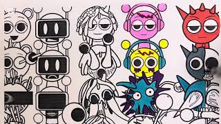 Incredibox Sprunki New Coloring Pages Sprunki Song How To Color