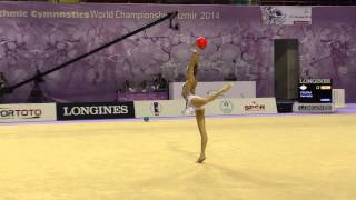 Jazzy Kerber - Ball - 2014 World Rhythmic Championships - Qualification