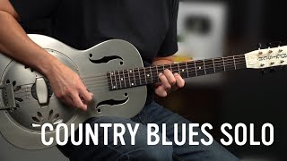 Try this Country Blues Guitar Solo (with slick chord moves and a tasty lick!)