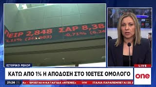 Ιστορικό ρεκόρ: Κάτω από το 1% η απόδοση του δεκαετούς ομολόγου