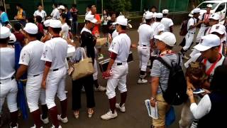 2016年夏　常総学院　3年振り16回目の茨城県大会優勝　胴上げ \u0026花道