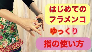 フラメンコの指の使い方・初心者向け