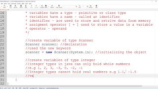 Java Tutorial 04 : Keyboard Input | library import | variable creation