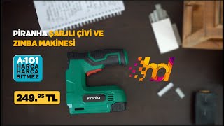 Piranha Şarjlı Çivi ve Zımba Makinesi Test Videosu #A101