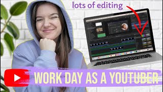 A Day in The Life Working From Home as a Small YouTuber